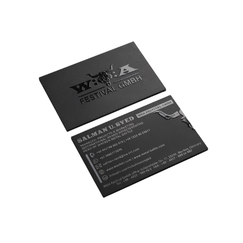 Premium Metallic + UV Visiting Cards | 350 GSM | Luxury Business Cards
