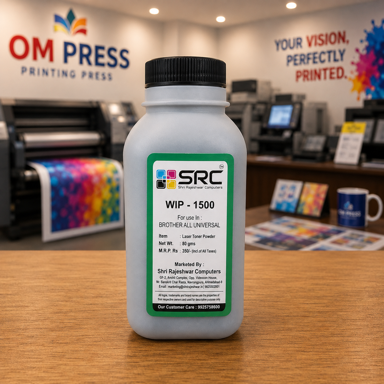 SRC WIP-1500 Laser Toner Powder – 80g – Universal Toner