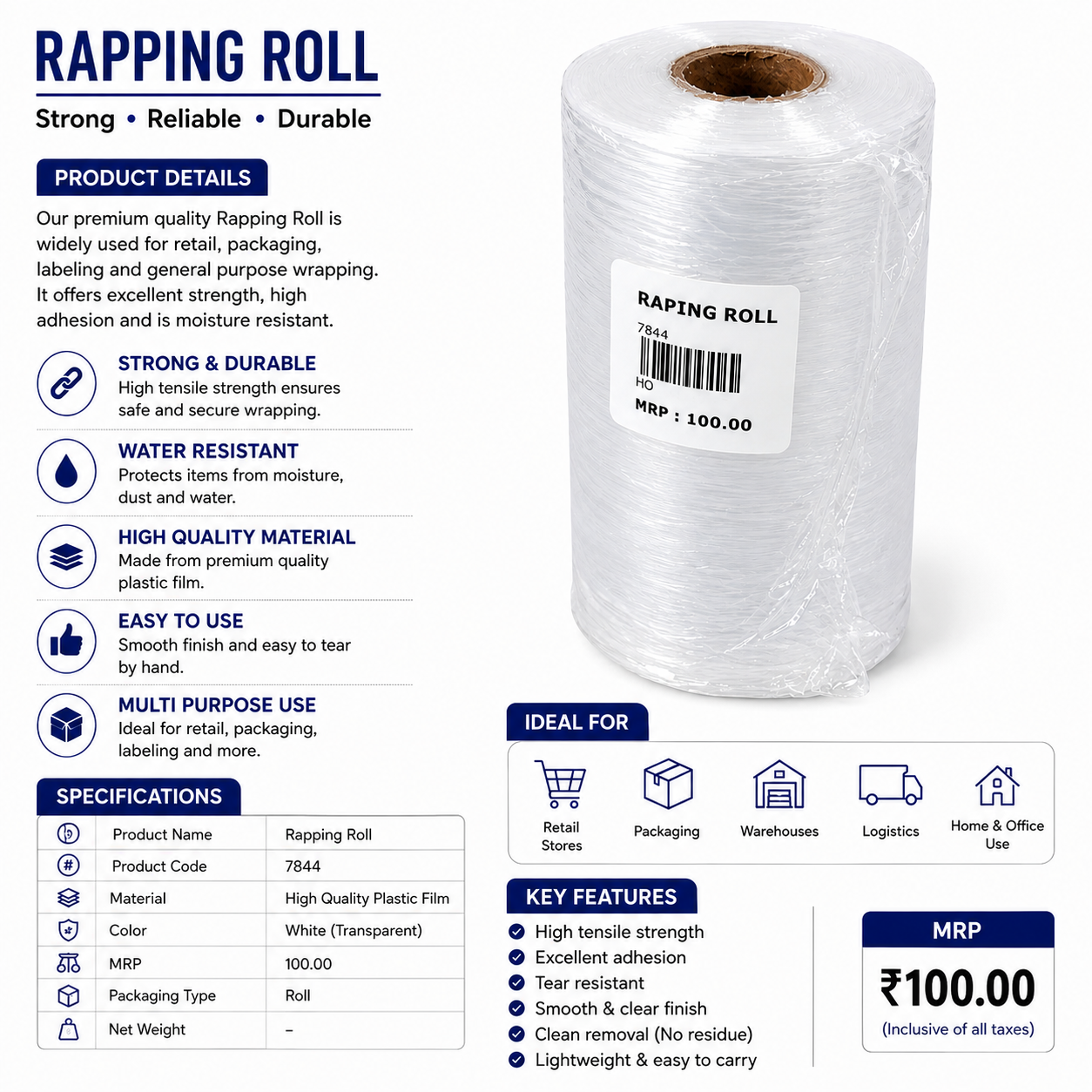 Plastic Wrapping Roll Big