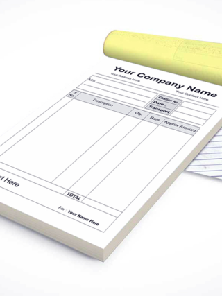 A/8 SIZE BILL BOOK 10 BOOK SINGLE COLOUR